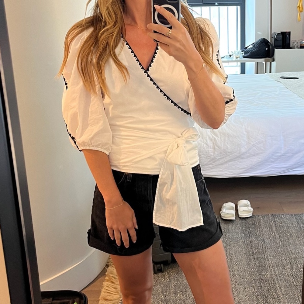 Claudie Pierlot Cotton Wrap Shirt